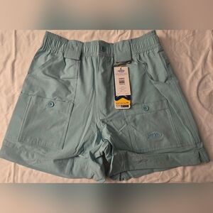 AFTCO M100 Light Aqua Fishing Shorts, Small Sizes!